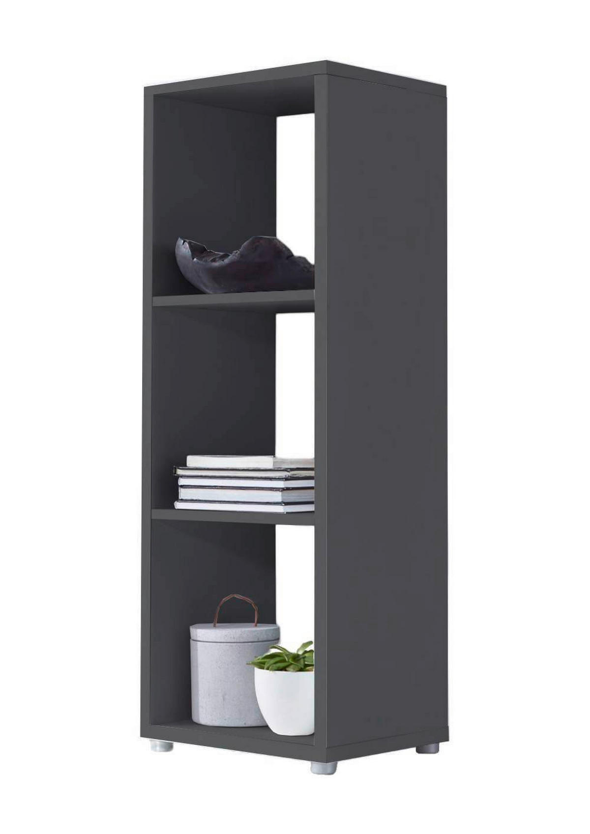 AKTENREGAL 37,5/108,5/33 cm  - Anthrazit/Silberfarben, MODERN, Holzwerkstoff (37,5/108,5/33cm) - MID.YOU