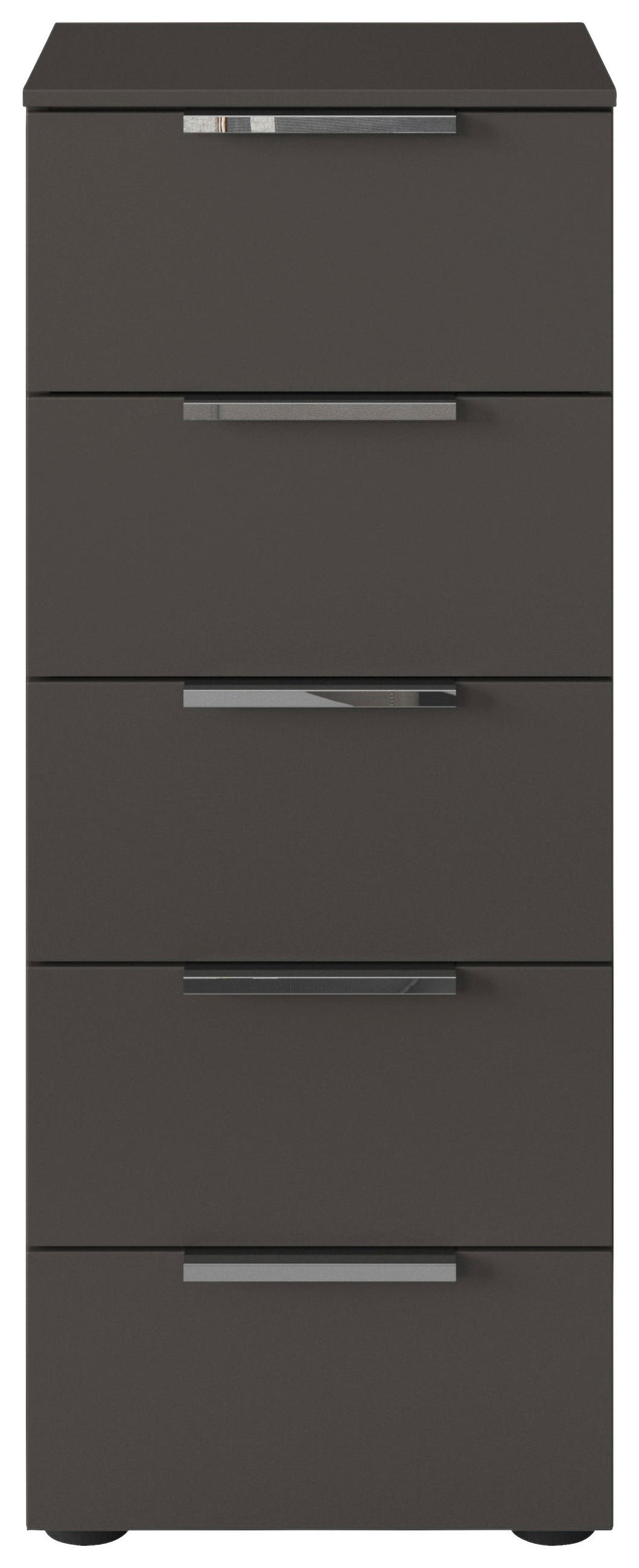BYRÅ 40/100/42 cm  - kromfärg/grafitfärgad, Modern, metall/trämaterial (40/100/42cm) - Rauch Möbel