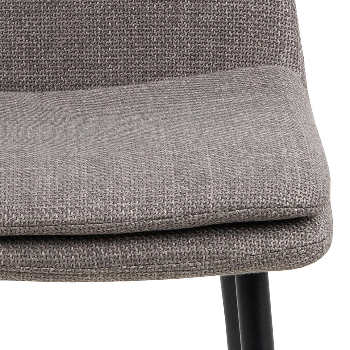 STOLICA  sivo-smeđa  tekstil      - sivo-smeđa/crna, Design, tekstil/metal (46/85,5/55cm) - MID.YOU