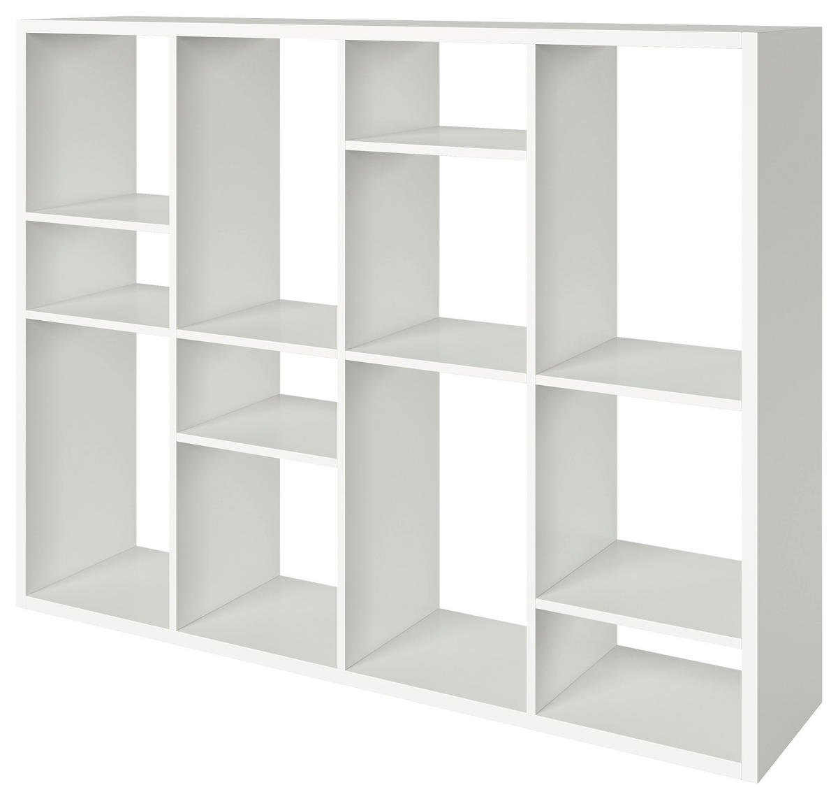 REGAL 113/147/34 cm bela  - bela, Basics, leseni material (113/147/34cm) - MID.YOU