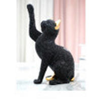 Sculptură - auriu/negru, Basics, plastic (13,8/8,2/22cm)