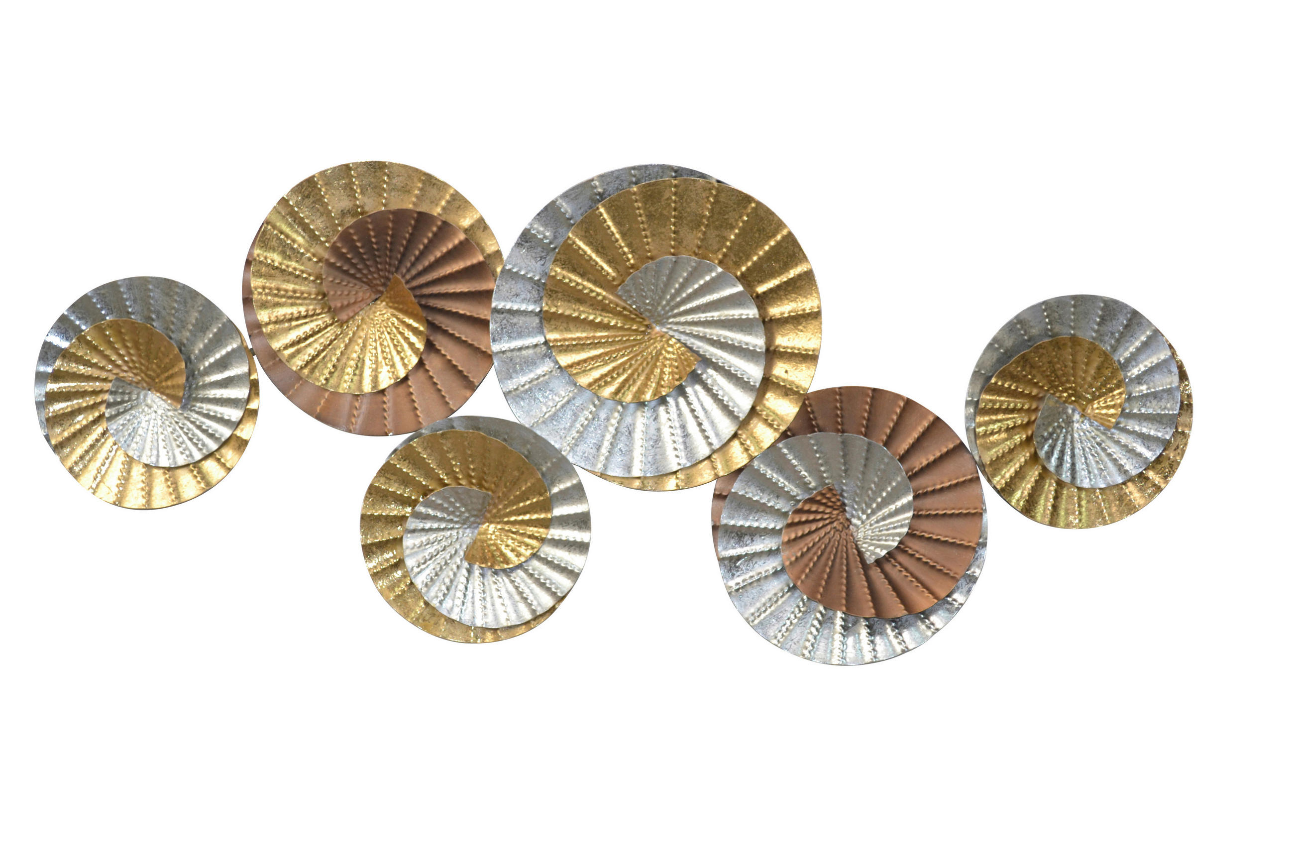 WANDDEKO Metall  - Silberfarben/Goldfarben, Design, Metall (5/43/103cm) - MID.YOU
