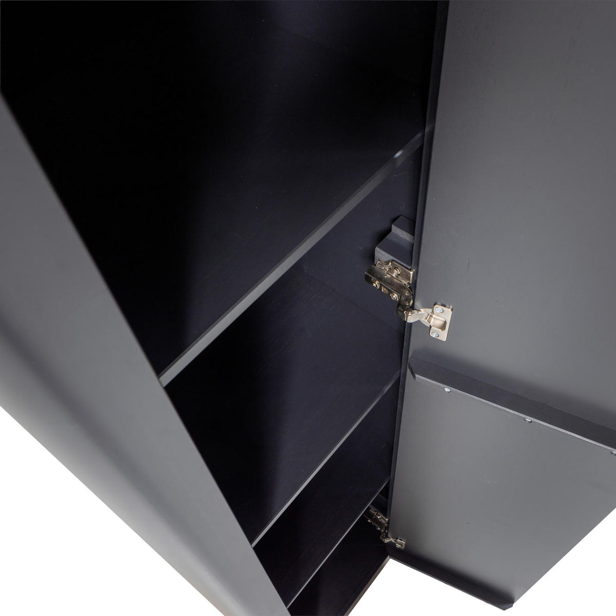 MEHRZWECKSCHRANK 45/217/39 cm  in Schwarz  - Schwarz, Design, Holz (45/217/39cm) - Livetastic