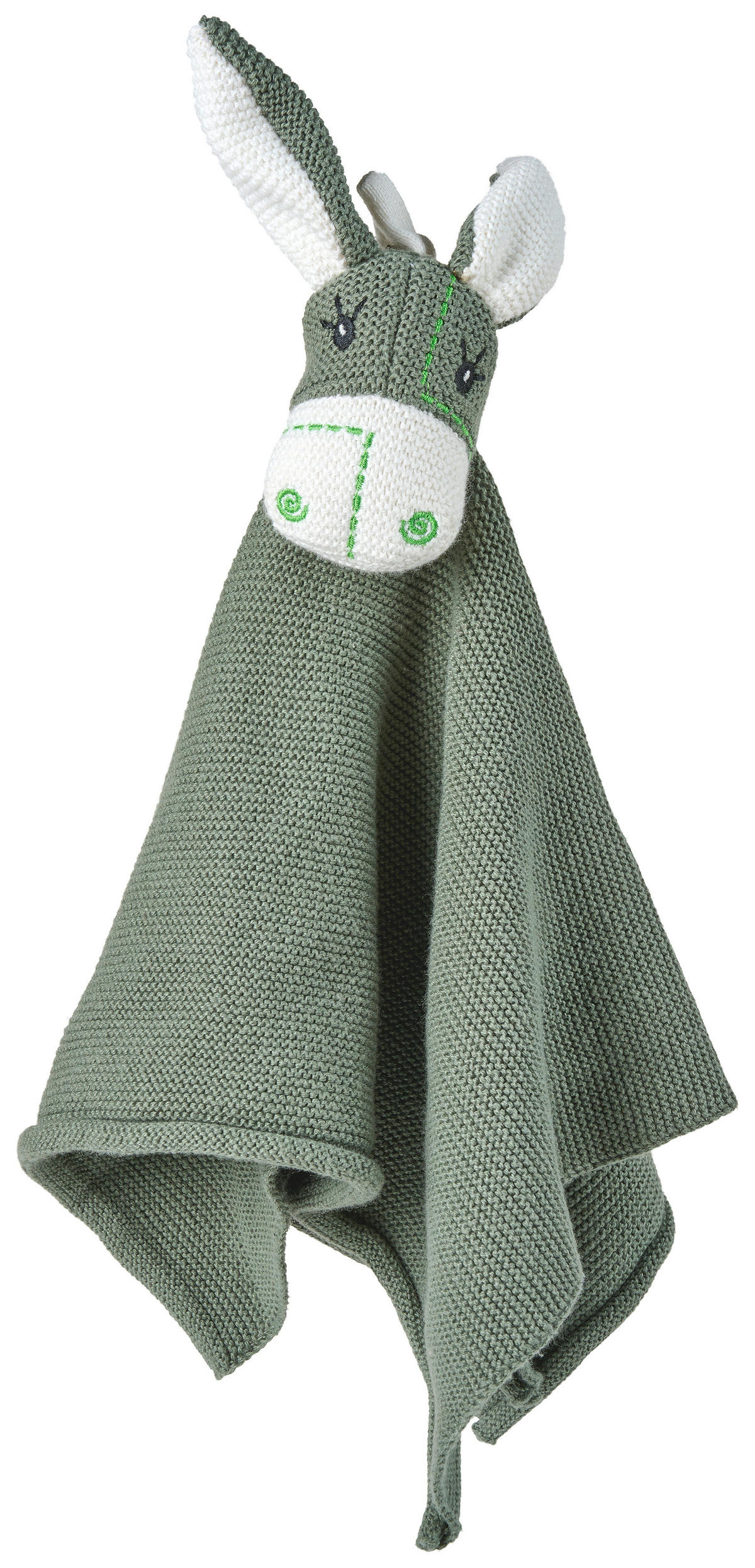 SCHMUSETUCH DOLORES  - Grün, Natur, Textil (35/35cm) - Avelia