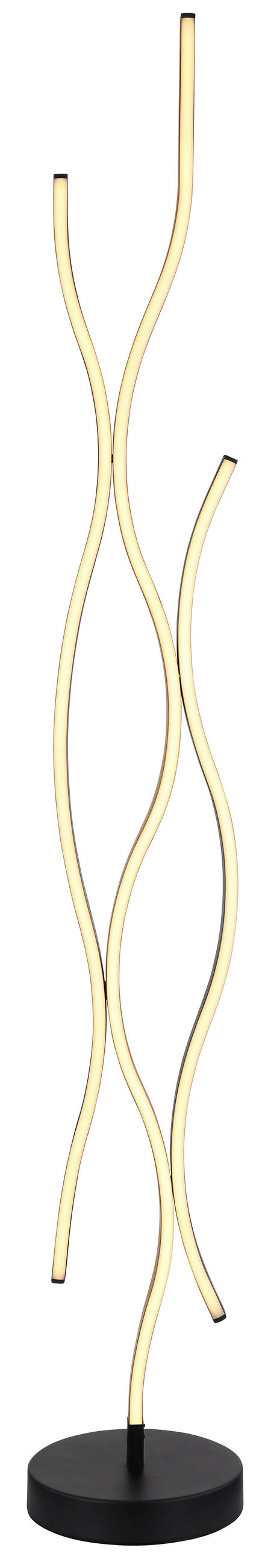 LED SVJETILJKA PODNA GERONIMO  - tamno smeđa/crna, Natur, metal/plastika (20/135cm)