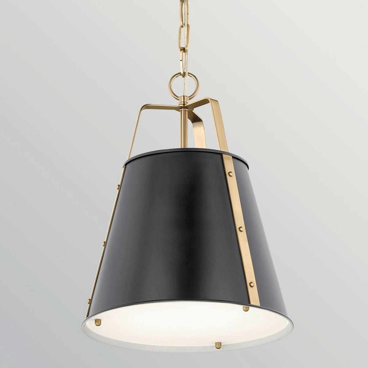 HÄNGELEUCHTE Kichler 43,2/33 cm  - Champagner/Schwarz, Design, Metall (43,2/33cm) - Elstead Lighting