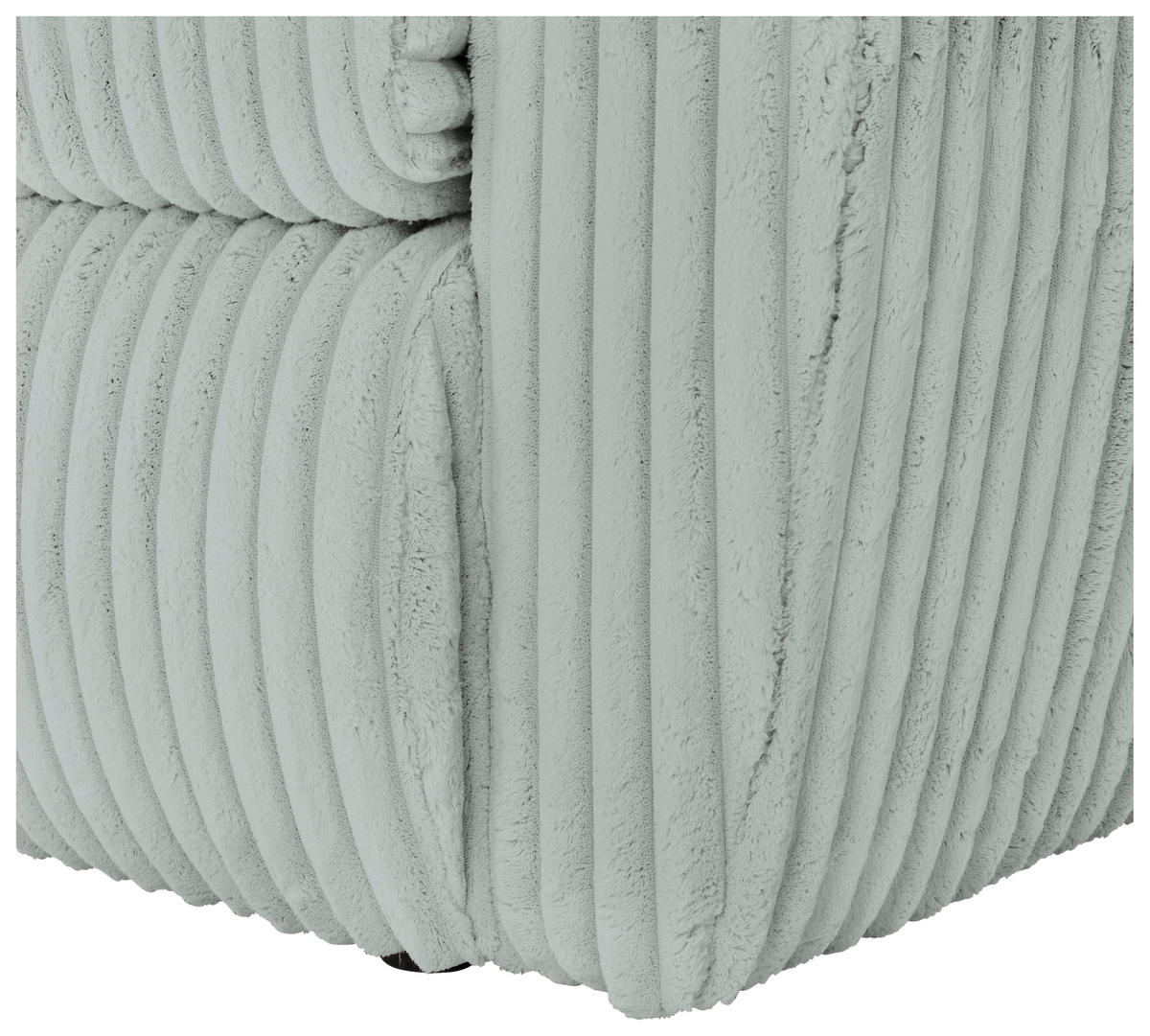 SCHLAFSOFA in Cord, Plüsch Pastellgrün  - Pastellgrün/Schwarz, Modern, Kunststoff/Textil (240/90/120cm) - Carryhome