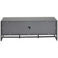 LOWBOARD  in 132/46/41 cm  - Anthrazit/Schwarz, MODERN, Holzwerkstoff/Metall (132/46/41cm) - Novel
