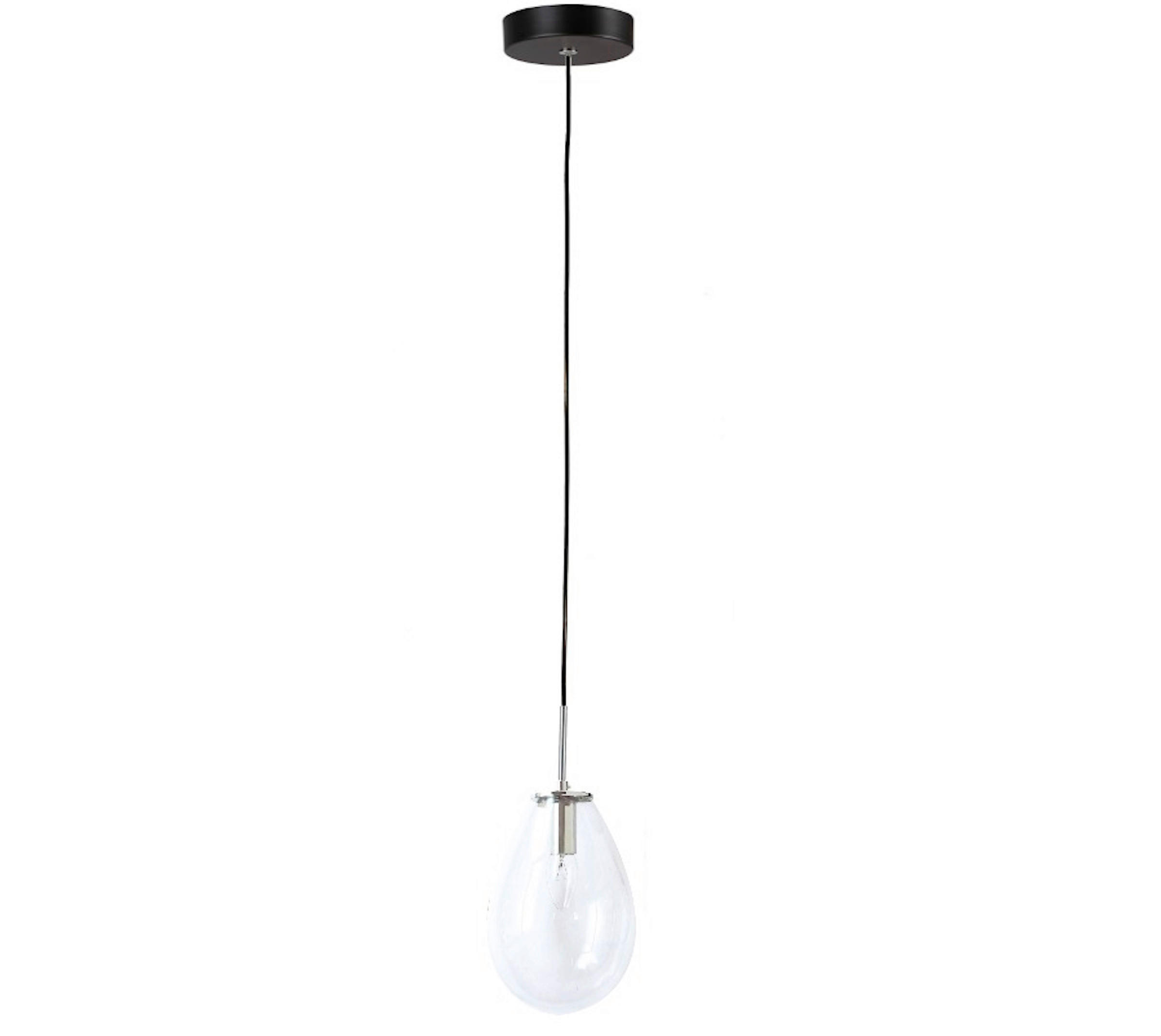 HÄNGELEUCHTE Fondi 21,5/123 cm  - Transparent, KONVENTIONELL, Glas (21,5/123cm)