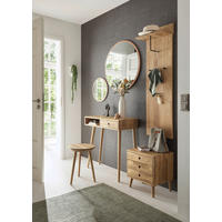 GARDEROBENPANEEL  in 42/135/20 cm  - Eichefarben/Schwarz, Natur, Holz/Metall (42/135/20cm) - MID.YOU