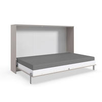 ZLOŽLJIVA POSTELJA 120 cm   x 200 cm  , leseni material siva, sahara  - sahara/siva, Design, kovina/leseni material (120/200cm) - Carryhome