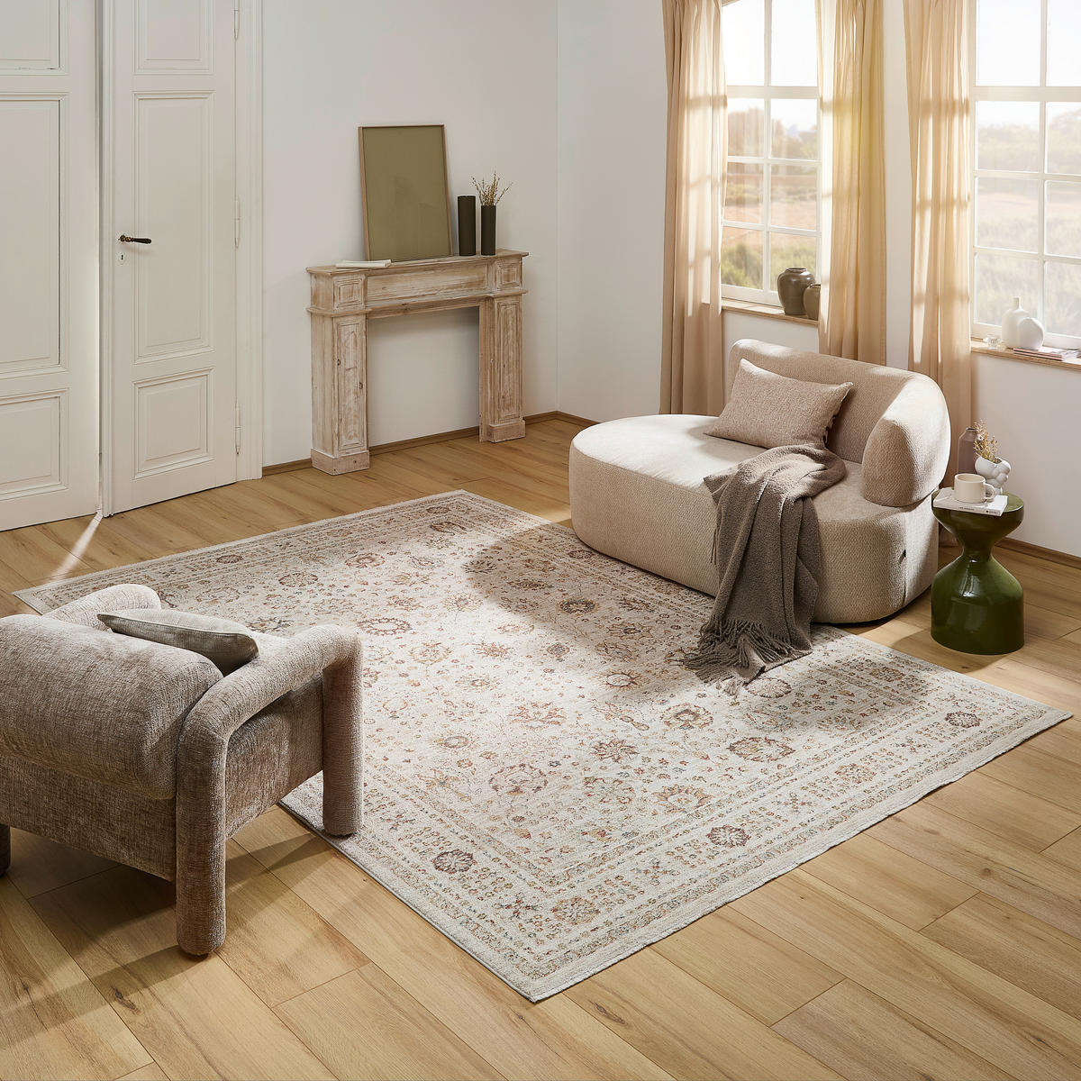 VINTAGE-TEPPICH 200/300 cm Multicolor, Beige rechteckig  - Beige/Multicolor, LIFESTYLE, Textil (200/300cm) - Novel