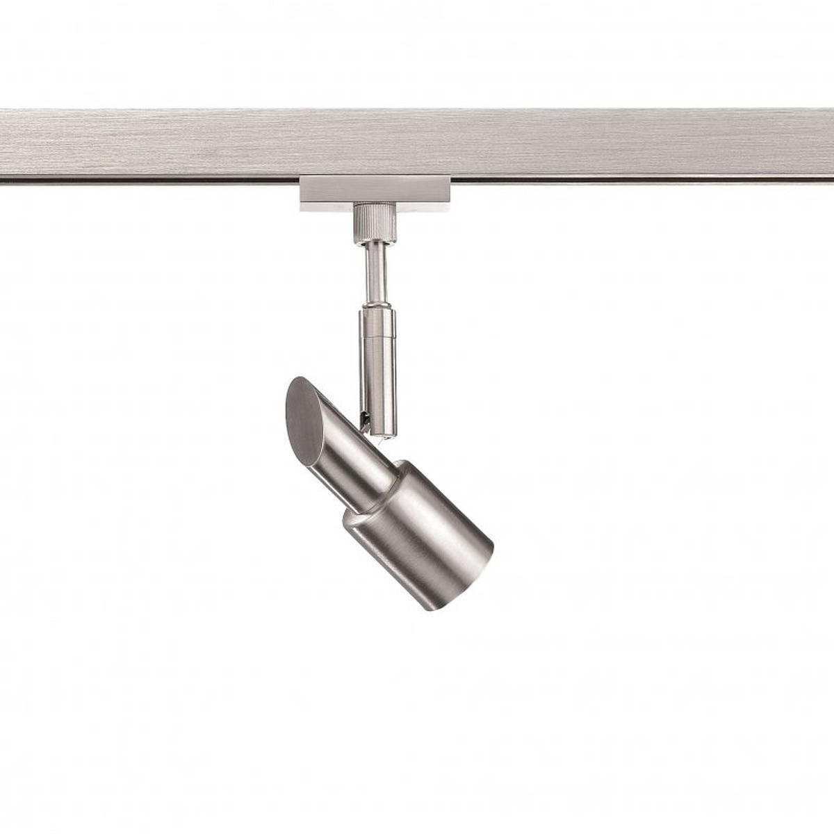 SCHIENENSYSTEM-STRAHLER - Nickelfarben, Basics, Metall (12cm) - Fischer & Honsel