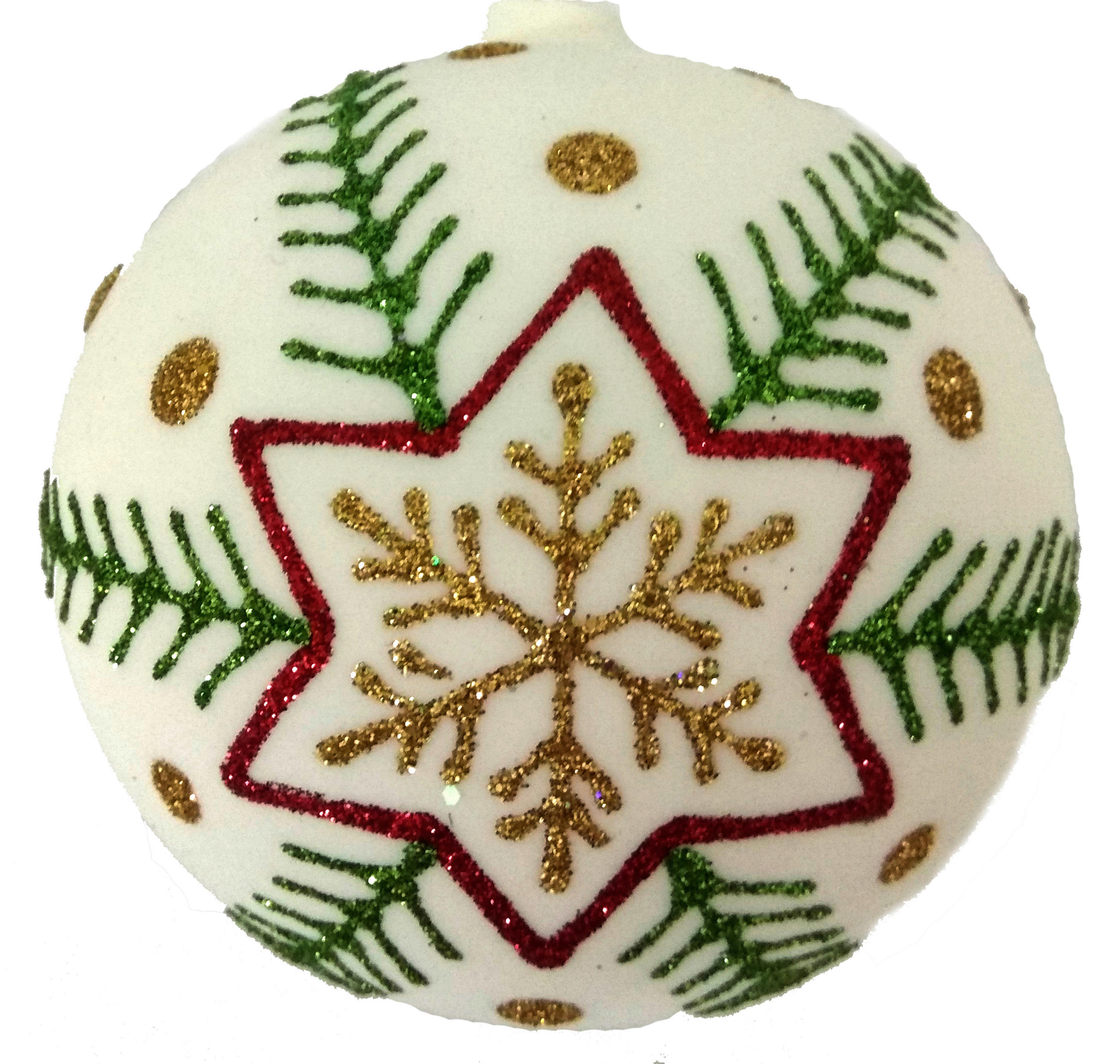 JULGRANSKULA 8 cm  - vit/grön, Lifestyle, metall/glas (8cm) - Best Price