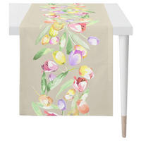 TISCHLÄUFER Textil Multicolor, Beigebraun 48/140 cm  - Multicolor/Beigebraun, Basics, Textil (48/140cm) - Esposa