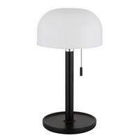 NAMIZNA SVETILKA ZA POLNJENJE  NORMAN      15/28 cm       - črna/bela, Konvencionalno, umetna masa/les (15/28cm) - Globo