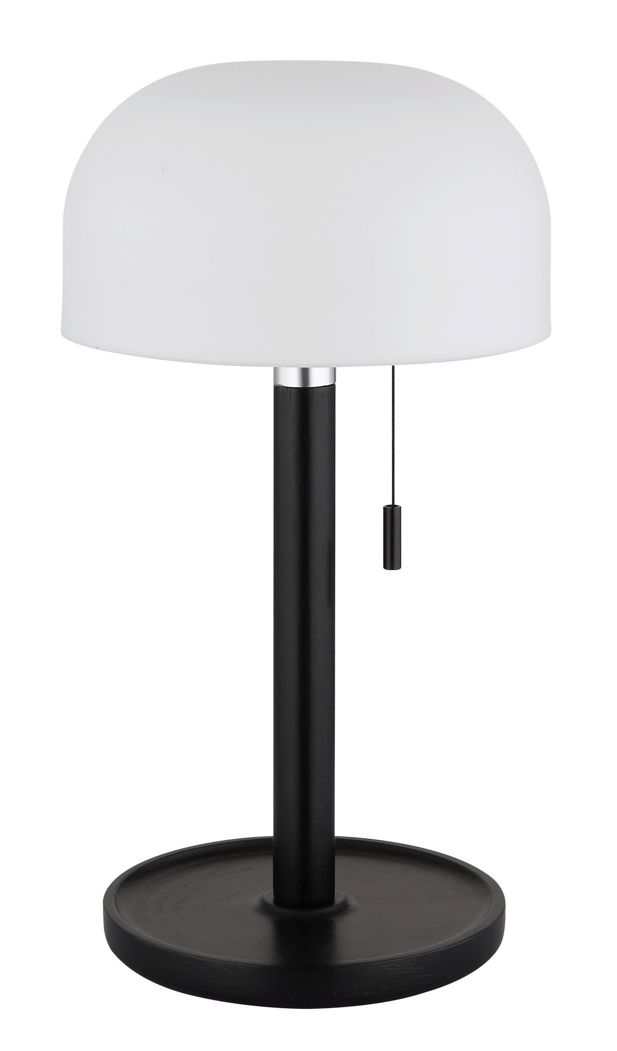 NAMIZNA SVETILKA ZA POLNJENJE  NORMAN      15/28 cm       - črna/bela, Konvencionalno, umetna masa/les (15/28cm) - Globo