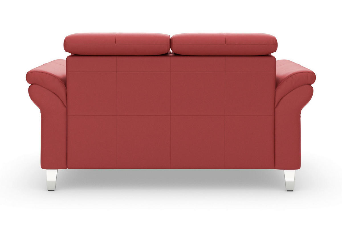 2-SITZER-SOFA 156/84/93 cm ARNGAST E in Echtleder Rot   - Chromfarben/Rot, Basics, Leder/Metall (156/84/93cm) - Sit & More