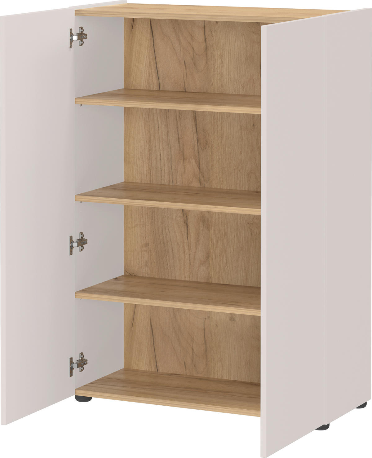 SCHUHSCHRANK Eichefarben, Kaschmir  - Kaschmir/Eichefarben, Design, Holzwerkstoff/Kunststoff (74/105/33cm) - Germania
