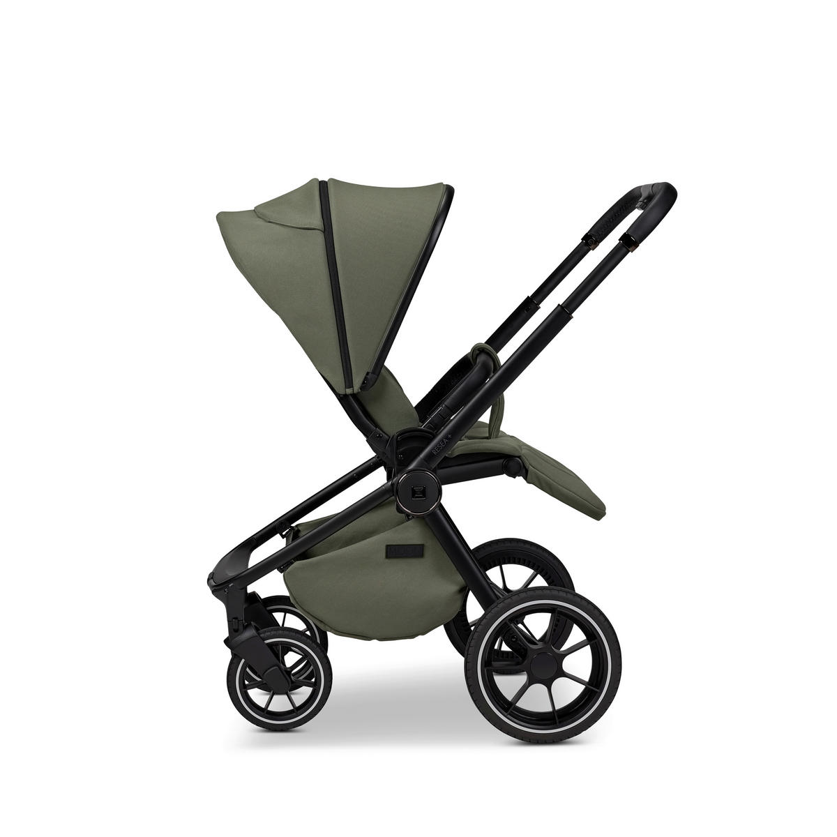 KOMBINIRANA DJEČJA KOLICA  Resea+  - maslinasto zelena/crna, Basics, tekstil (98.5/58/122cm) - Moon