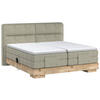 BOXSPRINGBETT 180/200 cm  in Eichefarben, Olivgrün  - Eichefarben/Olivgrün, Natur, Holz/Holzwerkstoff (180/200cm) - Valnatura