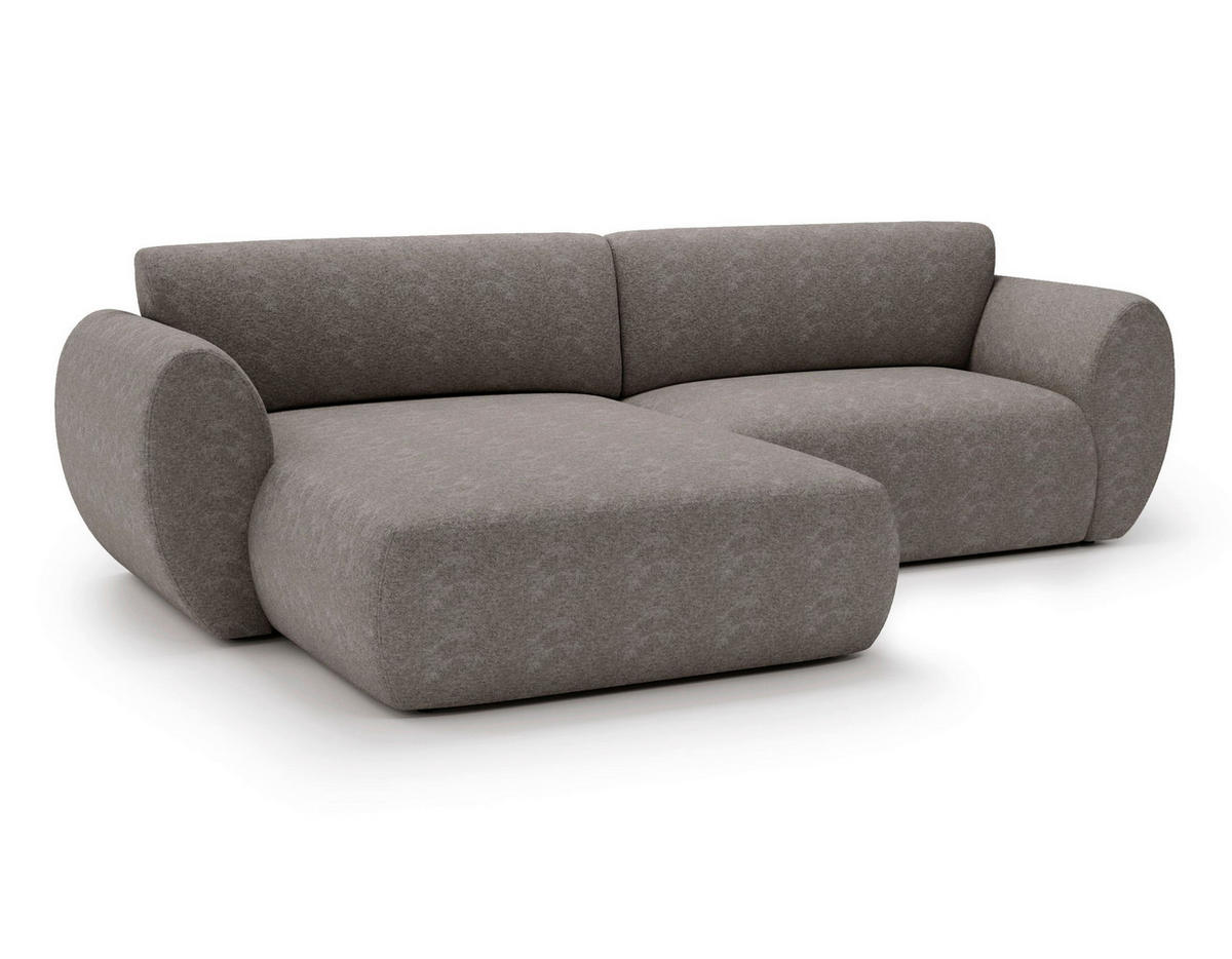 ECKSOFA SOLIS in Chenille Beige  170/288 cm  - Beige/Creme, Design, Kunststoff/Textil (170/288cm) - Livetastic