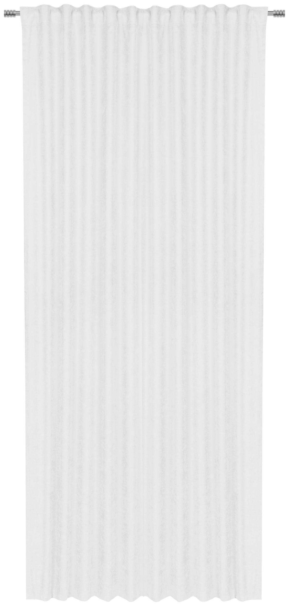 KÉSZFÜGGÖNY részben fényzáró  - fehér, Basics, textil (140/245cm) - Esposa