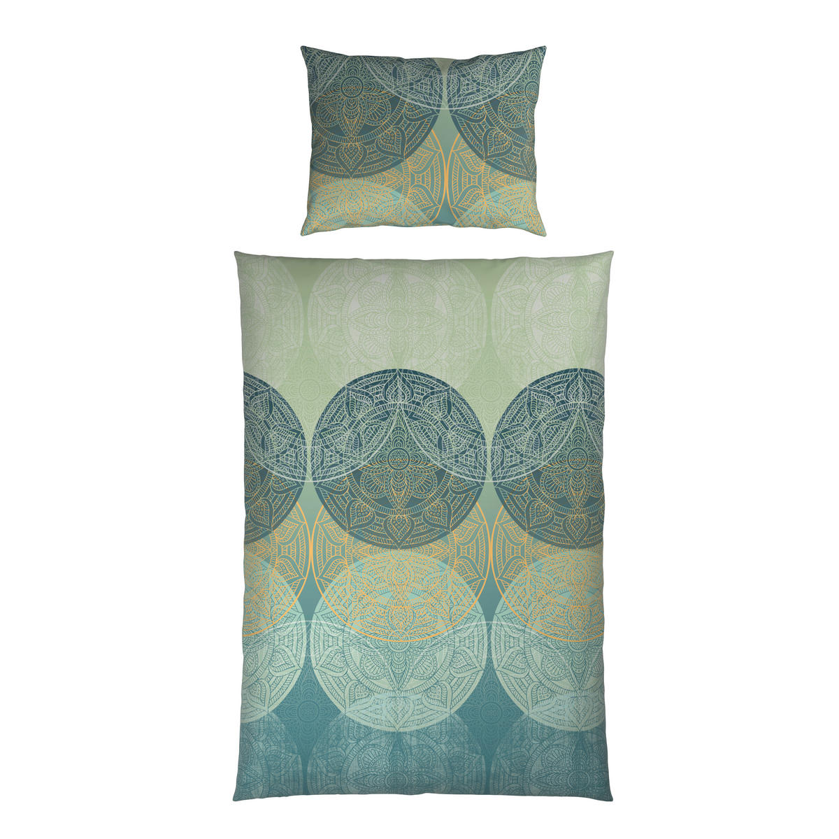 POSTELJNINA Neva 140/200 cm saten zelena  - zelena, Konvencionalno, tekstil (140/200cm) - Bio:Vio