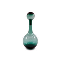 VÁZA, sklo, 46 cm - zelená, Basics, sklo (19.5/19.5/46cm)
