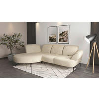 ECKSOFA in Chenille Sandfarben  208/313 cm  - Sandfarben/Schwarz, MODERN, Textil/Metall (208/313cm) - Sit & More