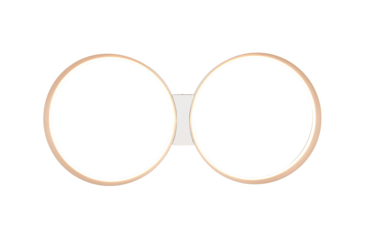 LED-DECKENLEUCHTE 94/45/19 cm   - Silberfarben/Weiß, Design, Metall (94/45/19cm) - Musterring