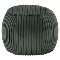 HOCKER Cord Olivgrün  - Schwarz/Olivgrün, KONVENTIONELL, Kunststoff/Textil (60/50/60cm) - SetOne by Musterring