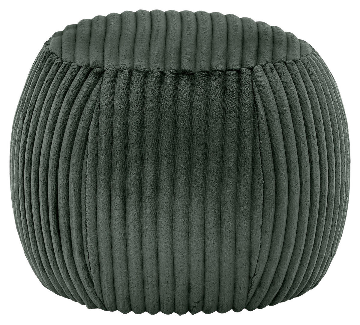 HOCKER Cord Olivgrün  - Schwarz/Olivgrün, KONVENTIONELL, Kunststoff/Textil (60/50/60cm) - SetOne by Musterring