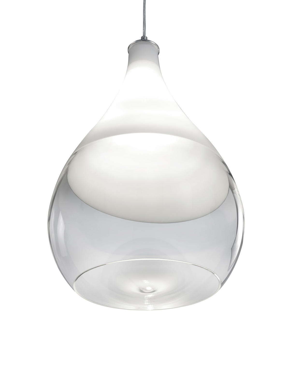 HÄNGELEUCHTE 35/150 cm    - Klar/Chromfarben, Design, Glas/Metall (35/150cm) - Trio Leuchten