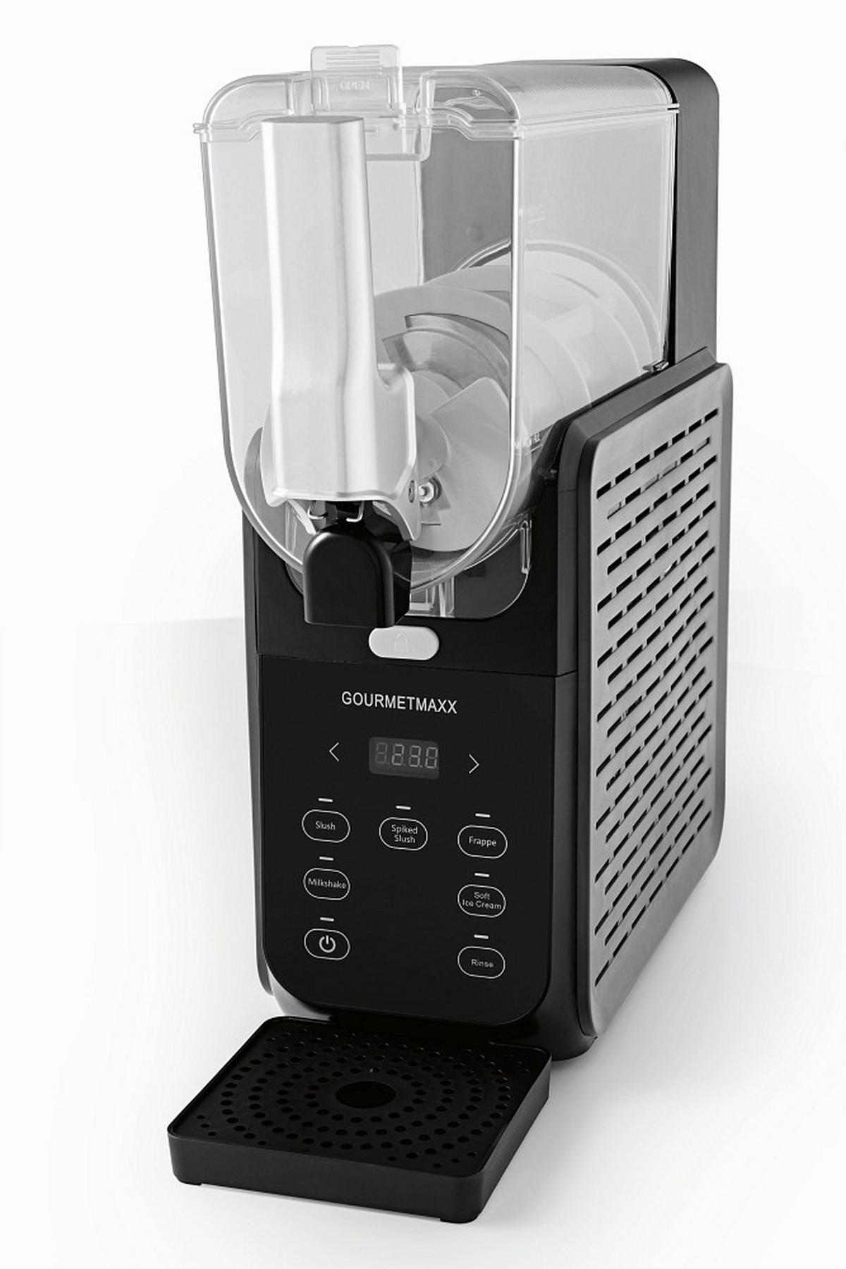 EISMASCHINE GOURMETmaxx  - Transparent/Schwarz, Basics, Kunststoff/Metall (40,5/15,5/43cm) - GOURMETMAXX