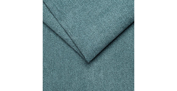 ECKSOFA Petrol Velours Bettkasten, Schlaffunktion, Rücken echt, Kopfteilverstellung, Liegefläche im Originalstoff  - Petrol/Schwarz, KONVENTIONELL, Textil/Metall (255/217cm) - Carryhome