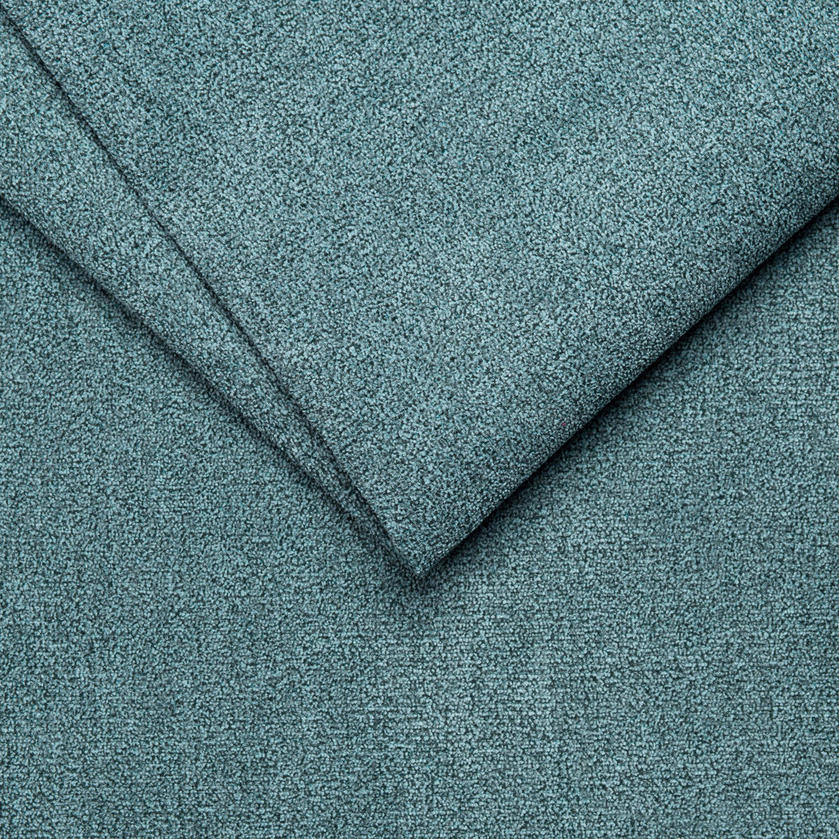 ECKSOFA in Velours Petrol  - Petrol/Schwarz, Konventionell, Textil/Metall (217/255cm) - MID.YOU