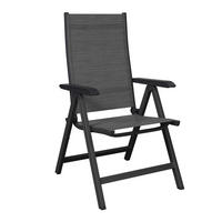 GARTENSESSEL Metall, Textil Anthrazit, Grau  - Anthrazit/Grau, Konventionell, Textil/Metall (61/109/68cm) - Kettler