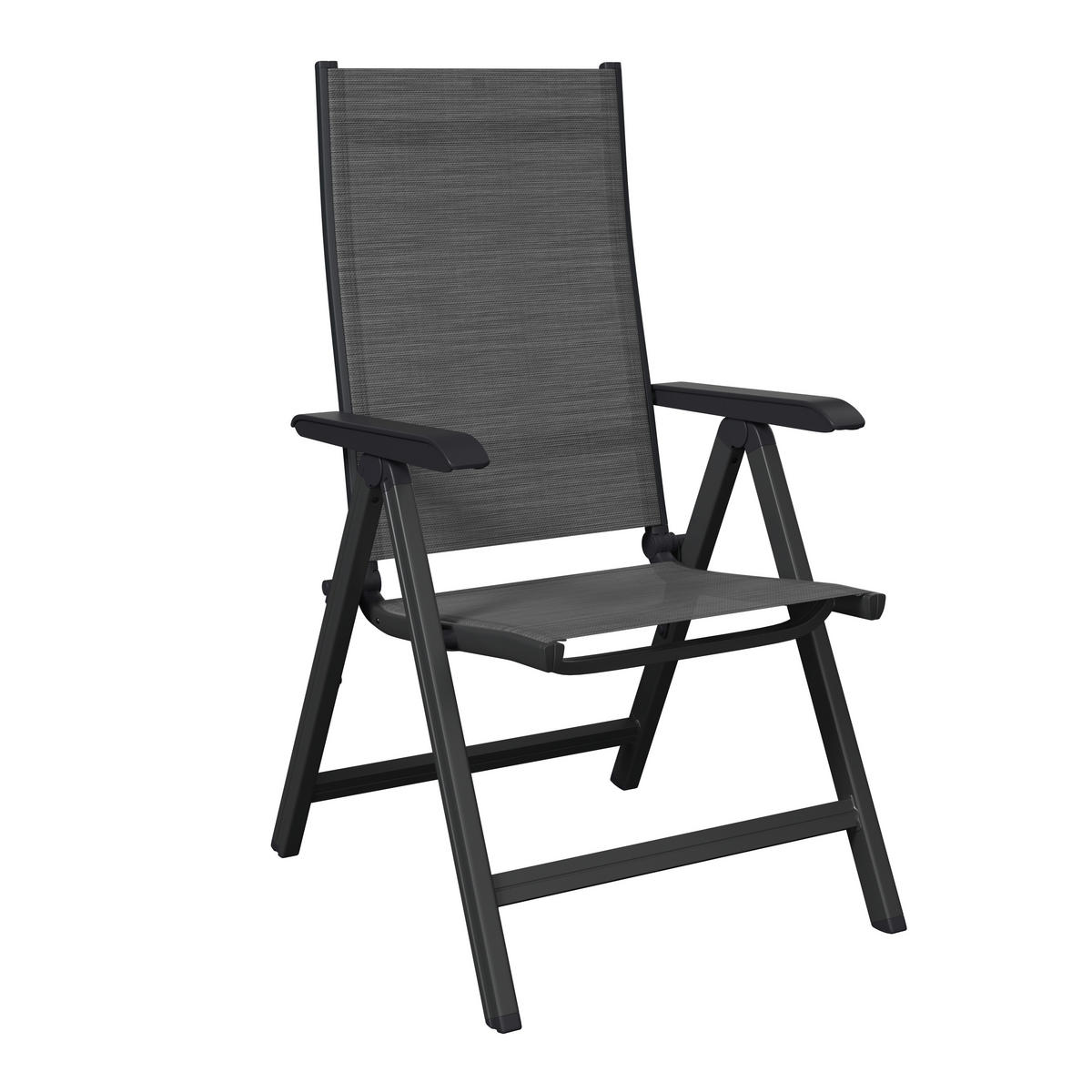 GARTENSESSEL Metall, Textil Anthrazit, Grau  - Anthrazit/Grau, Konventionell, Textil/Metall (61/109/68cm) - Kettler