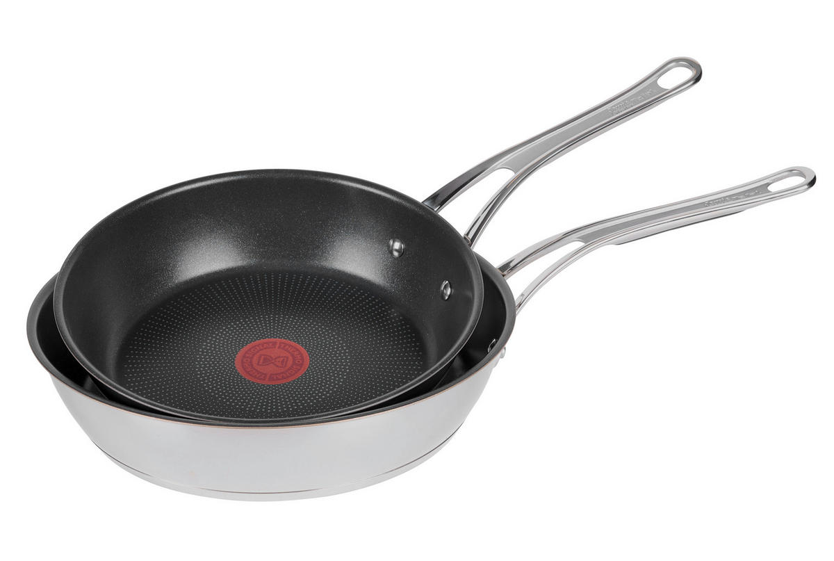 PFANNENSET 2-teilig  - Chromfarben, Design, Metall (31,5/12,5/50,5cm) - Tefal