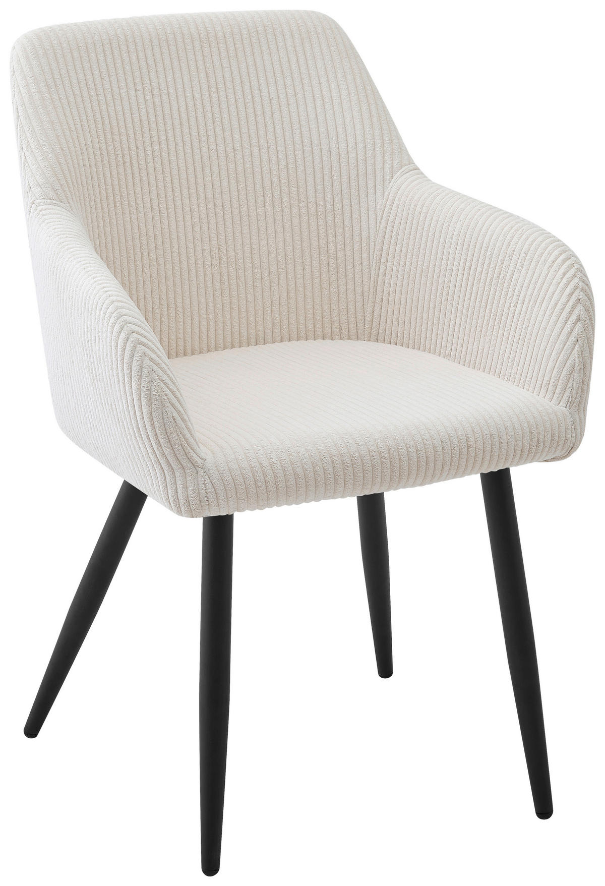 ARMLEHNSTUHL   Webstoff  - Beige/Schwarz, Design, Textil/Metall (56/83,5/59cm) - Ti'me