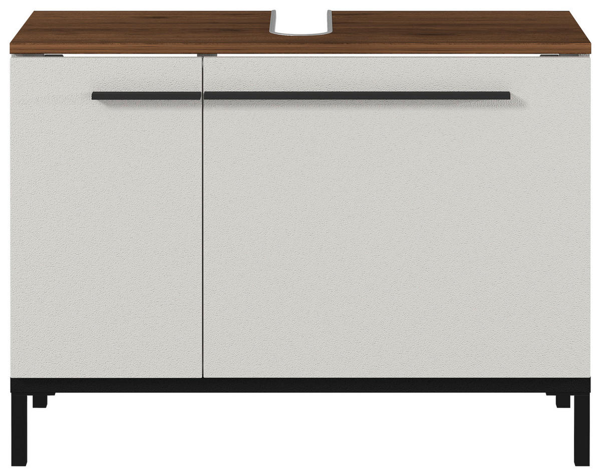 WASCHBECKENUNTERSCHRANK 80/59/34 cm  - Kaschmir/Nussbaumfarben, MODERN, Holzwerkstoff/Metall (80/59/34cm) - Xora
