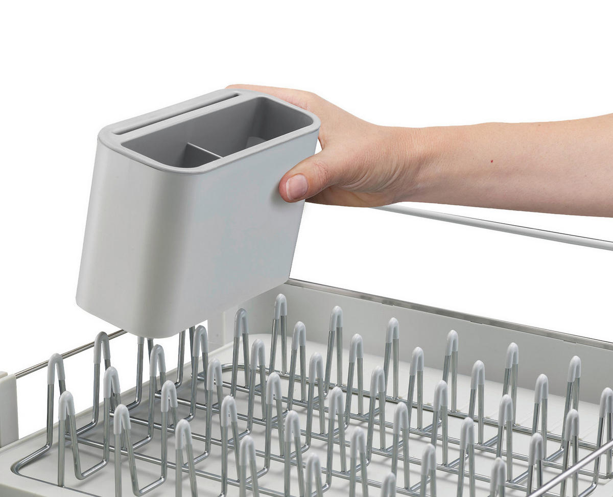 OCEĐIVAČ POSUĐA Extend  - svetlosiva, Osnovno, metal/plastika (36,4/16,1/32cm) - Joseph Joseph