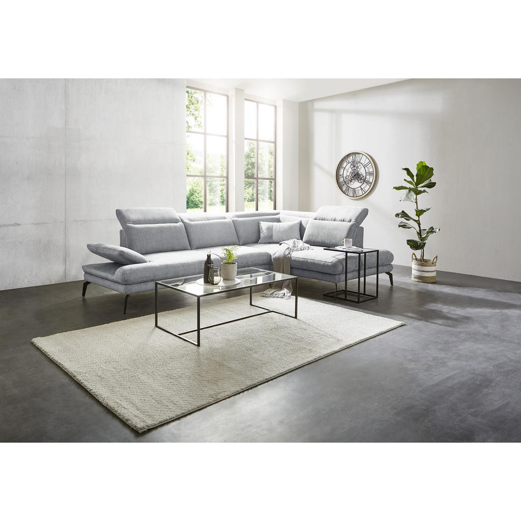 Thumbnail - Stylife Ecksofa, Hellgrau, Textil, 4-Sitzer, Ottomane links, L-Form, 293x197 cm, Stoffauswahl, seitenverkehrt erhältlich...