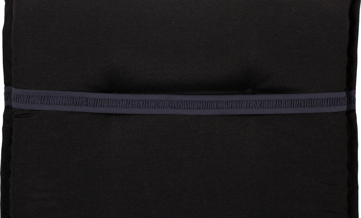 SADA POLSTRŮ NA ŽIDLI 2 ks, 118/46/8 cm - antracitová, Basics, textil (118/46/8cm) - Gardenson