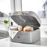BROTKASTEN - Grau, Basics, Metall (28/22/17cm) - Wesco