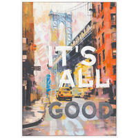 ÖLGEMÄLDE Landschaft & Natur 70/100 cm  - Multicolor/Weiß, Trend, Holz/Kunststoff (70/100cm) - Monee