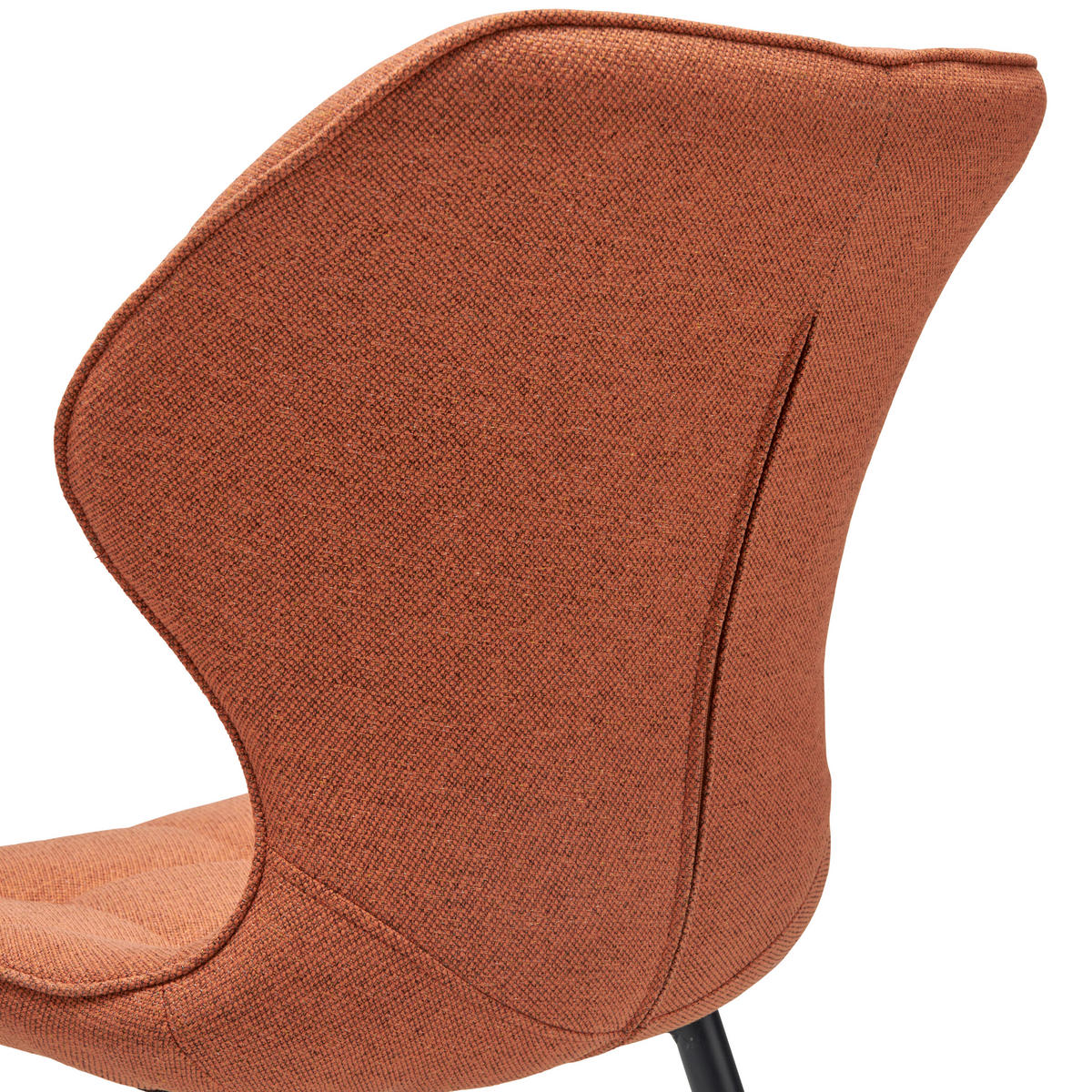 STUHL Webstoff Cognac Pappel Sperrholz  - Cognac/Schwarz, LIFESTYLE, Holz/Textil (47/82/59cm) - Livetastic