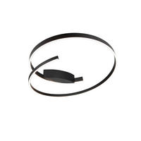 LED-DECKENLEUCHTE 75,5/25,5 cm    - Schwarz, Design, Metall (75,5/25,5cm) - Cinque