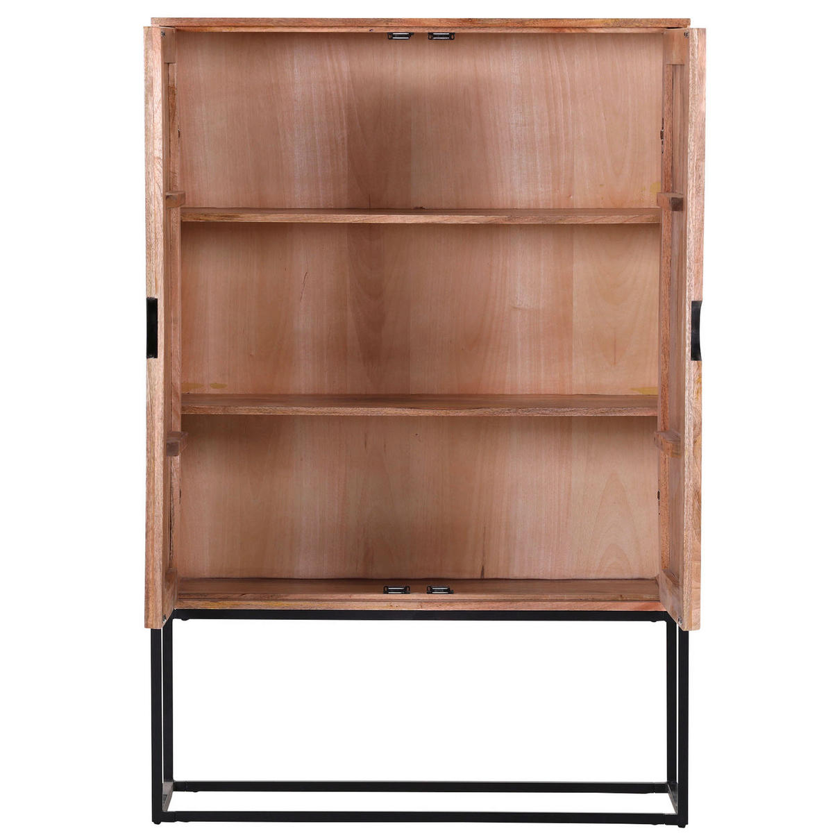 HIGHBOARD  in 100/150/40 cm  - Schwarz/Naturfarben, Design, Holz/Metall (100/150/40cm) - Landscape